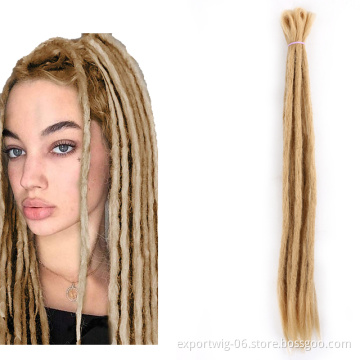 Factory Price Synthetic Hair Extension Straight Dread locks Goddess Faux Locs Attachment Hair Extensions